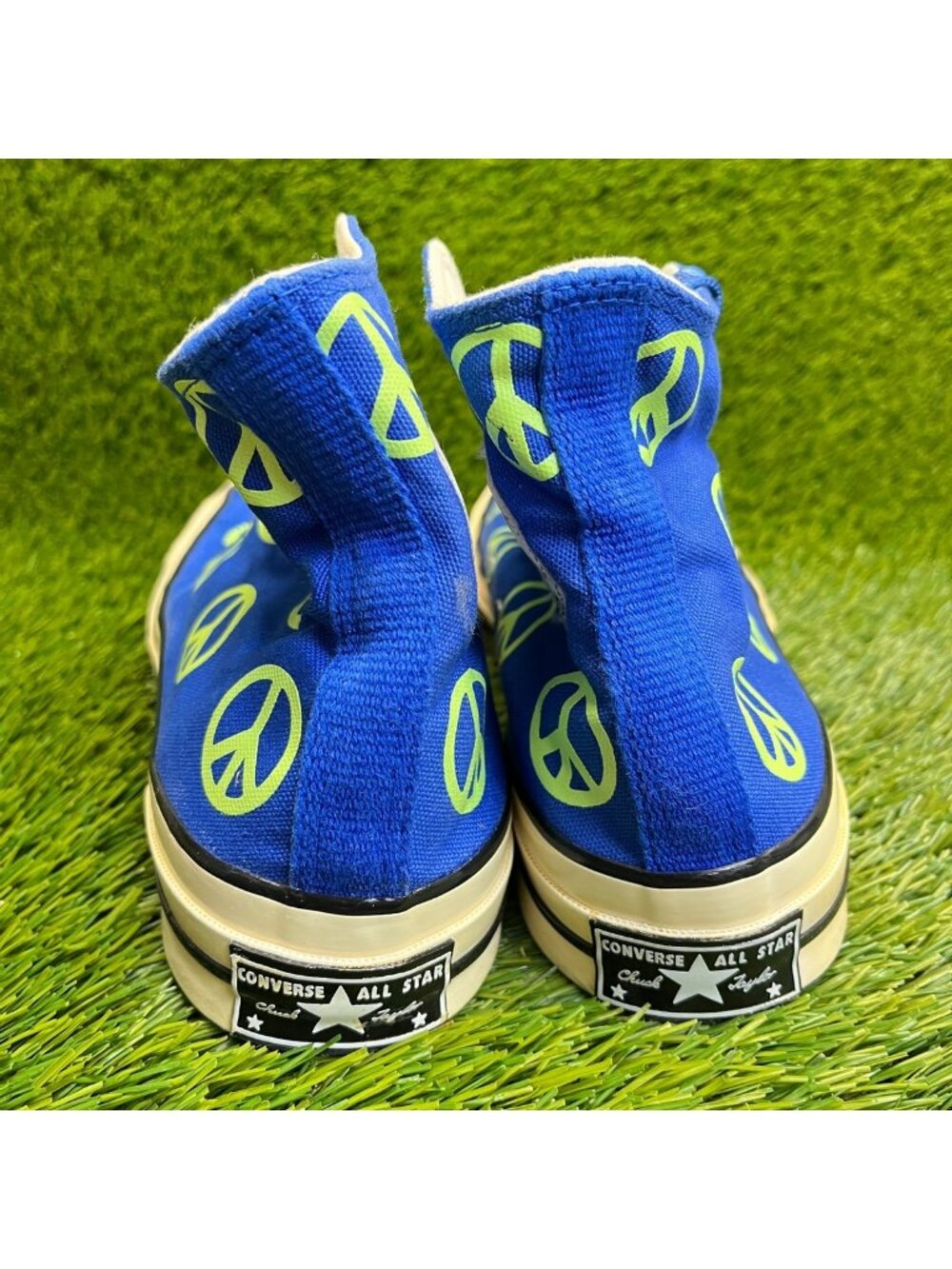 Converse Chuck 70 High Mens Size 8.5 Blue Green Athletic Skate‎ Shoes Sneakers - Picture 6 of 10